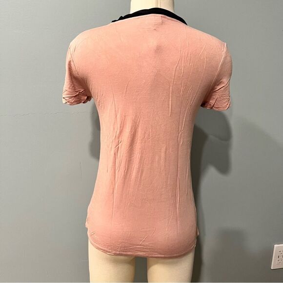 JASON WU for Target Blush Pink V-Neck Bow Tie Short Sleeve Blouse Size Small - Picture 5 of 8